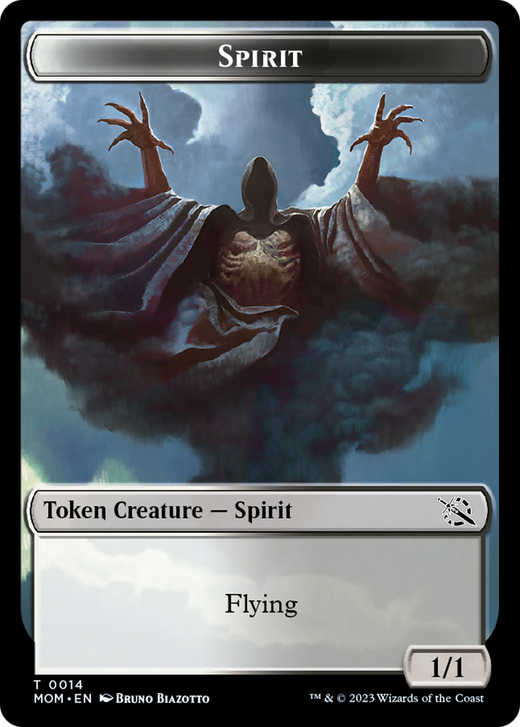 Treasure (21) // Spirit (14) Double-Sided Token [March of the Machine Tokens] | Webway Games