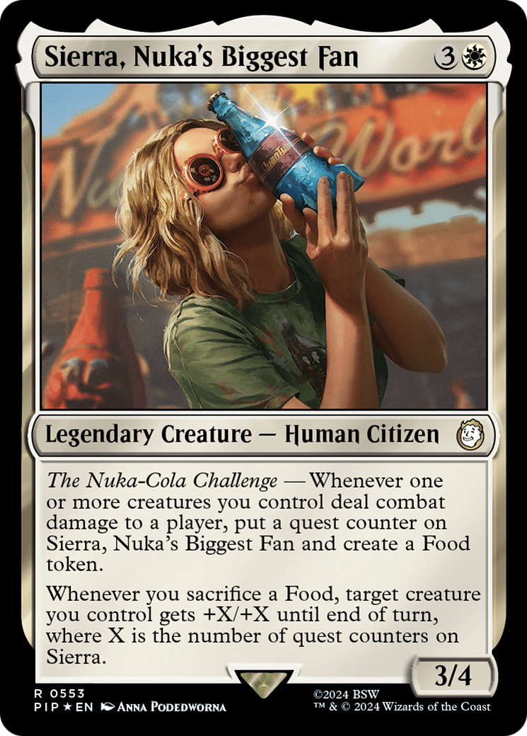 Sierra, Nuka's Biggest Fan (Surge Foil) [Fallout] | Webway Games