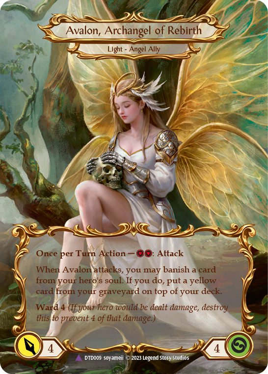 Figment of Rebirth // Avalon, Archangel of Rebirth (Marvel) [DTD009] (Dusk Till Dawn)  Cold Foil | Webway Games