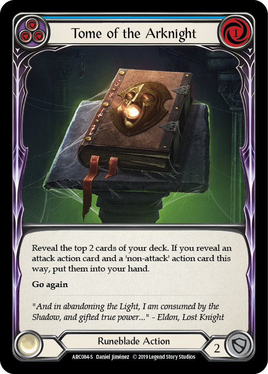 Tome of the Arknight [ARC084-S] (Arcane Rising)  1st Edition Rainbow Foil | Webway Games