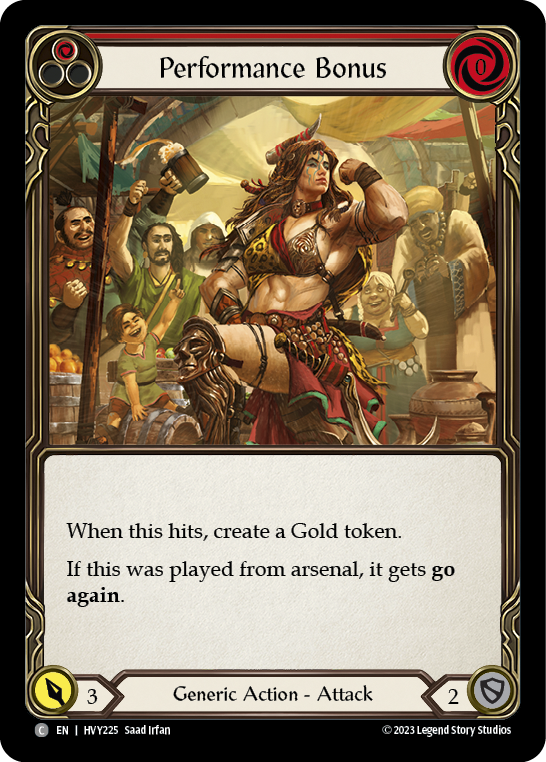 Performance Bonus (Red) [HVY225] (Heavy Hitters)  Rainbow Foil | Webway Games