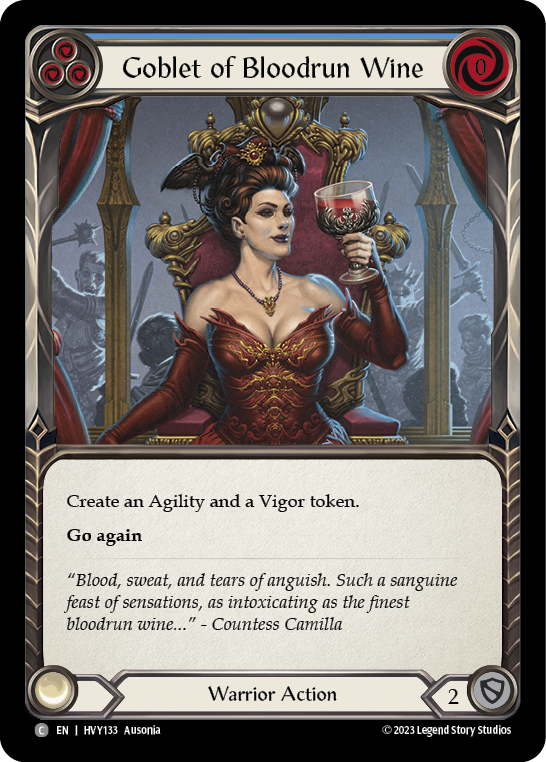 Goblet of Bloodrun Wine [HVY133] (Heavy Hitters)  Rainbow Foil | Webway Games