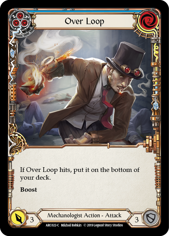 Over Loop (Blue) [ARC022-C] (Arcane Rising)  1st Edition Rainbow Foil | Webway Games