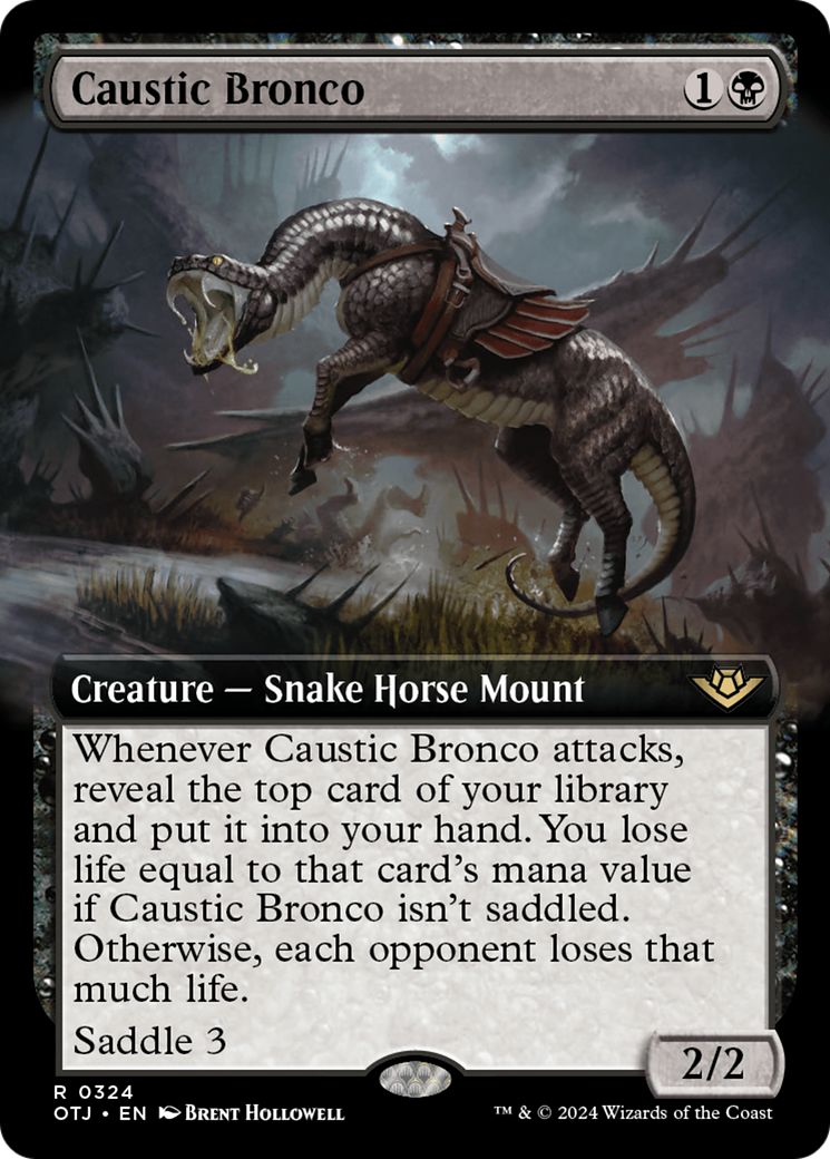 Caustic Bronco (Extended Art) [Outlaws of Thunder Junction] | Webway Games