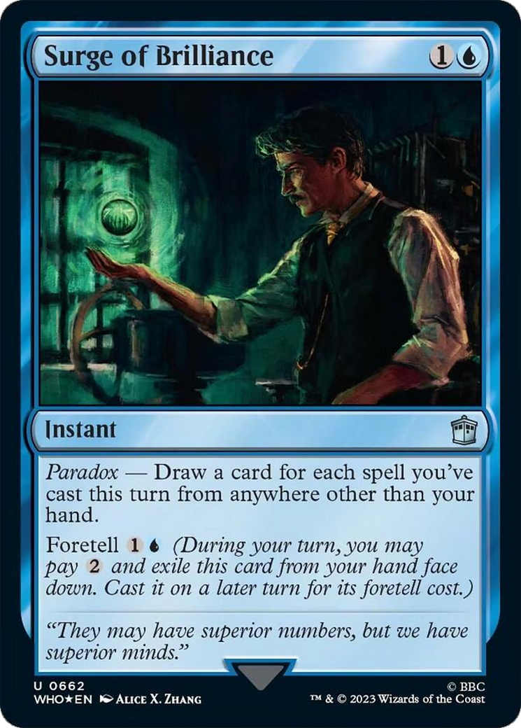 Surge of Brilliance (Surge Foil) [Doctor Who] | Webway Games