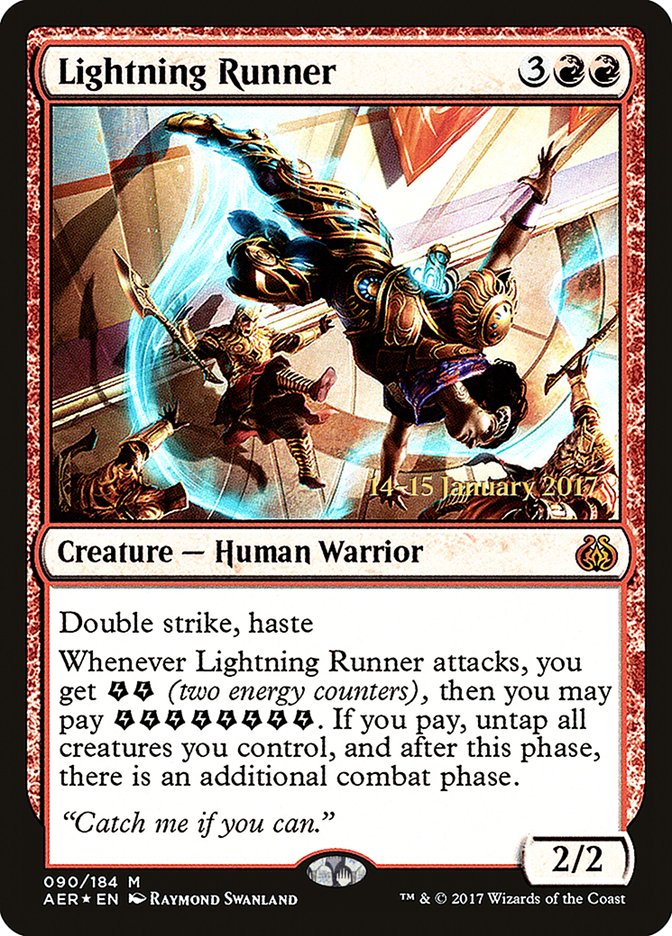 Lightning Runner [Aether Revolt Prerelease Promos] | Webway Games