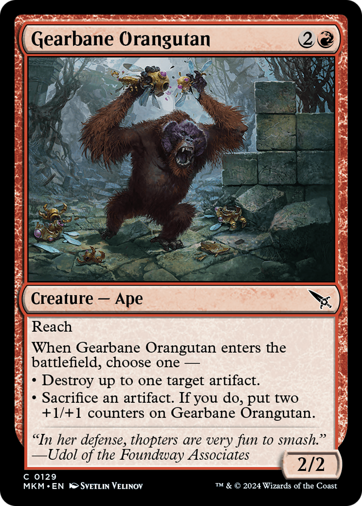 Gearbane Orangutan [Murders at Karlov Manor] | Webway Games