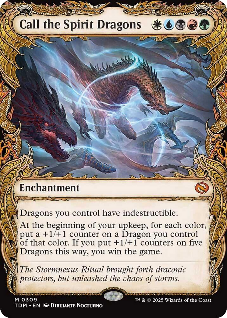 Call the Spirit Dragons (Showcase) [Tarkir: Dragonstorm] | Webway Games