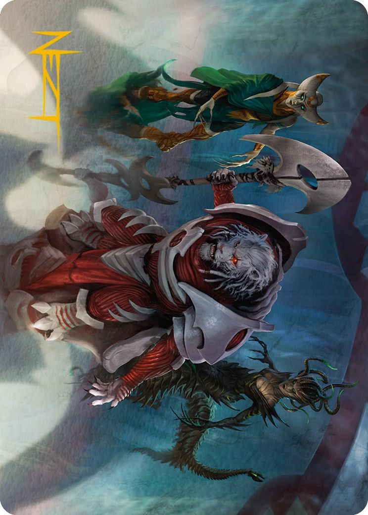 Norn's Decree Art Card (Gold-Stamped Signature) [Phyrexia: All Will Be One Art Series] | Webway Games