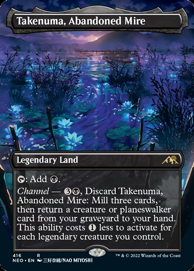 Takenuma, Abandoned Mire (Borderless Alternate Art) [Kamigawa: Neon Dynasty] | Webway Games
