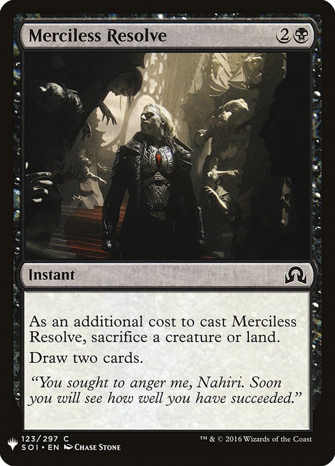 Merciless Resolve [Mystery Booster] | Webway Games