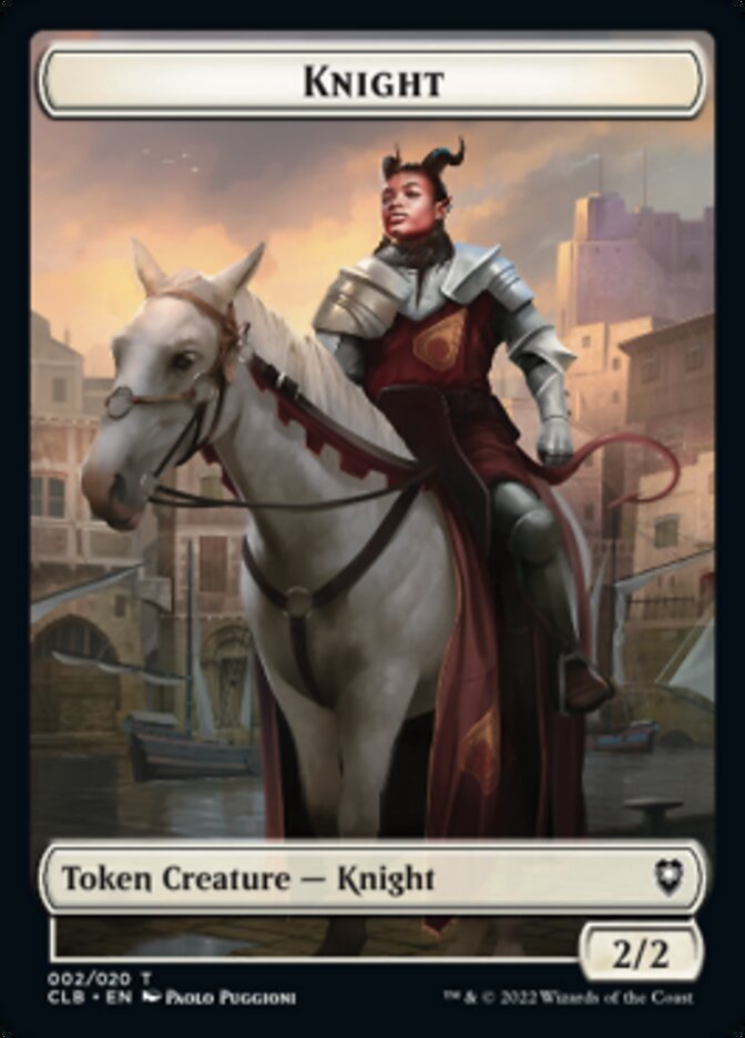 Knight Token [Commander Legends: Battle for Baldur's Gate Tokens] | Webway Games