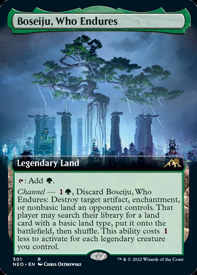Boseiju, Who Endures (Extended Art) [Kamigawa: Neon Dynasty] | Webway Games