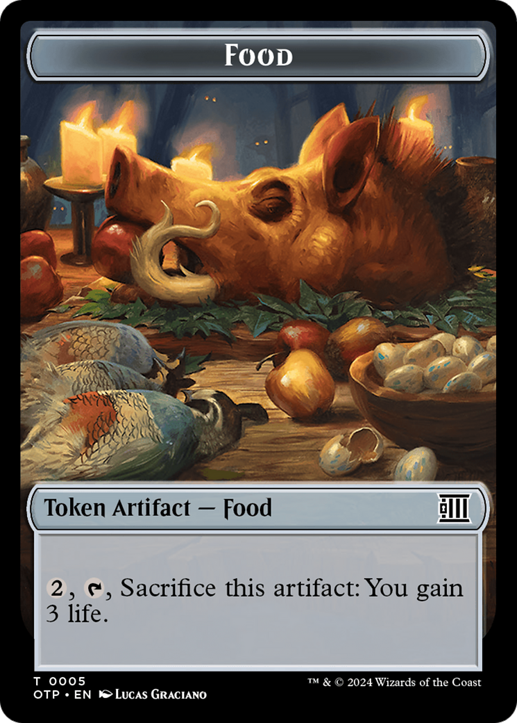 Treasure // Food (0005) Double-Sided Token [Outlaws of Thunder Junction Tokens] | Webway Games