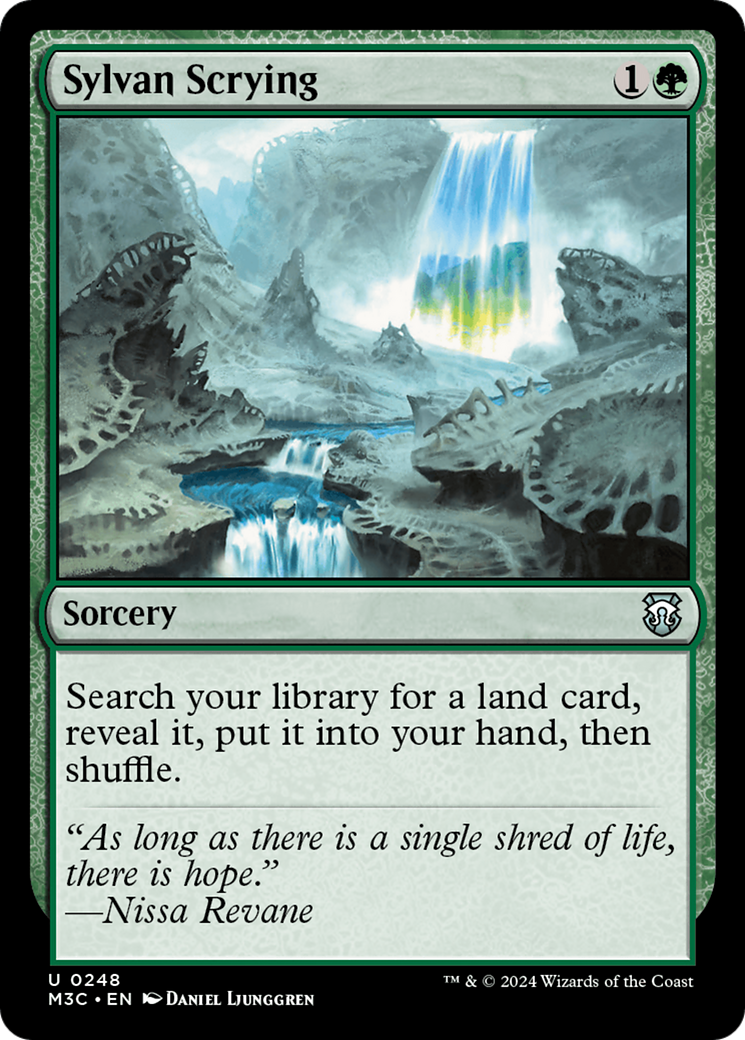 Sylvan Scrying (Ripple Foil) [Modern Horizons 3 Commander] | Webway Games