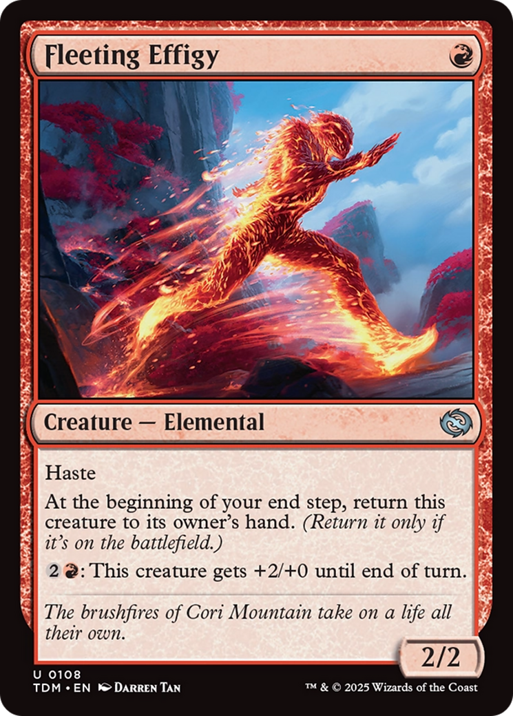 Fleeting Effigy [Tarkir: Dragonstorm] | Webway Games