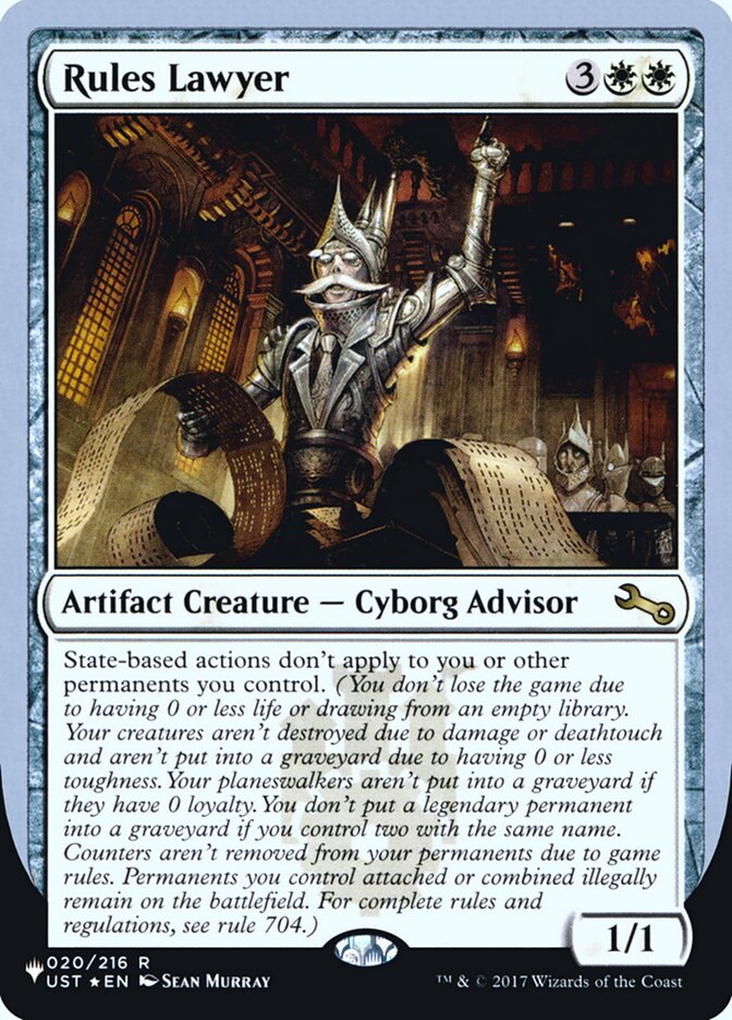 Rules Lawyer (Unfinity Foil Edition) [The List] | Webway Games