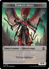 Copy (Ripple Foil) // Eldrazi Angel Double-Sided Token [Modern Horizons 3 Commander Tokens] | Webway Games