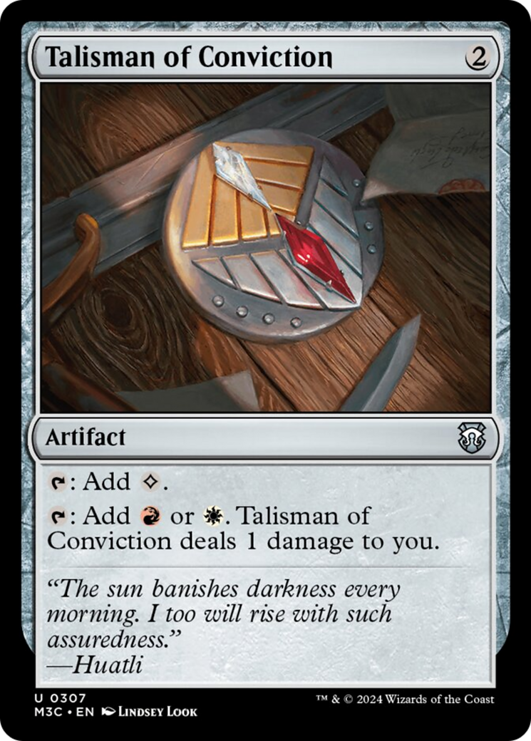 Talisman of Conviction (Ripple Foil) [Modern Horizons 3 Commander] | Webway Games