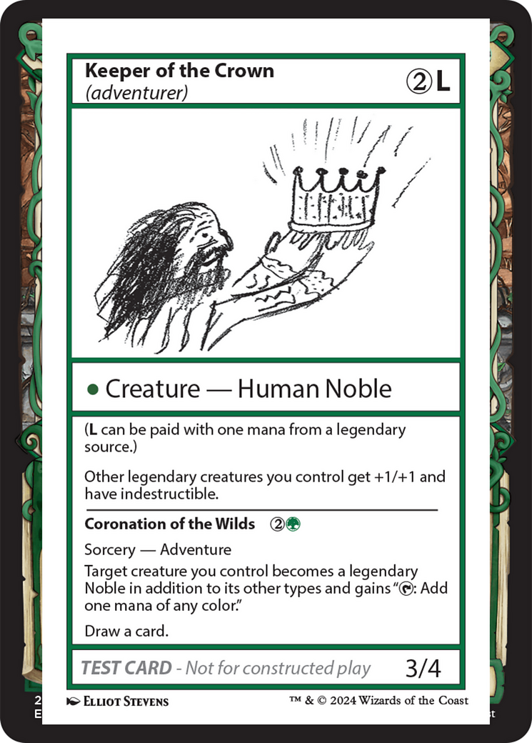 Keeper of the Crown (adventurer) [Mystery Booster 2 Playtest Cards] | Webway Games