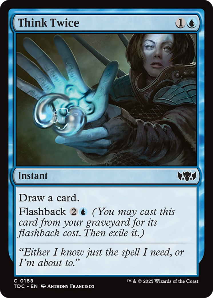 Think Twice [Tarkir: Dragonstorm Commander] | Webway Games