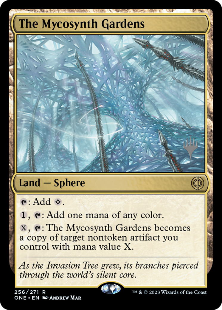 The Mycosynth Gardens (Promo Pack) [Phyrexia: All Will Be One Promos] | Webway Games