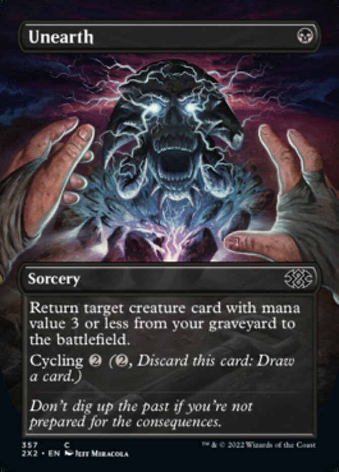 Unearth (Borderless Alternate Art) [Double Masters 2022] | Webway Games