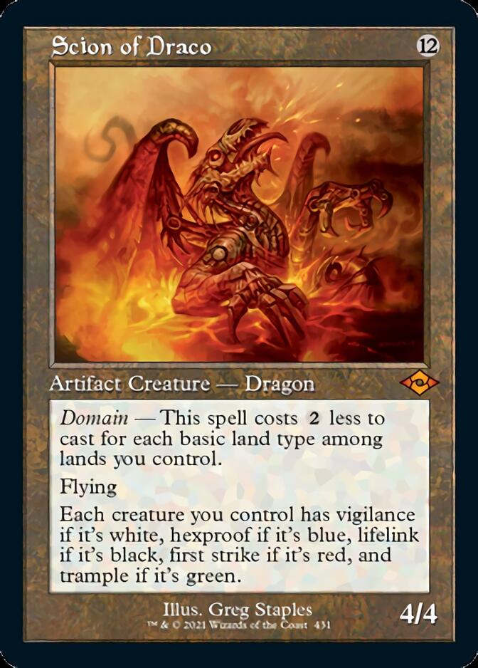 Scion of Draco (Retro Foil Etched) [Modern Horizons 2] | Webway Games