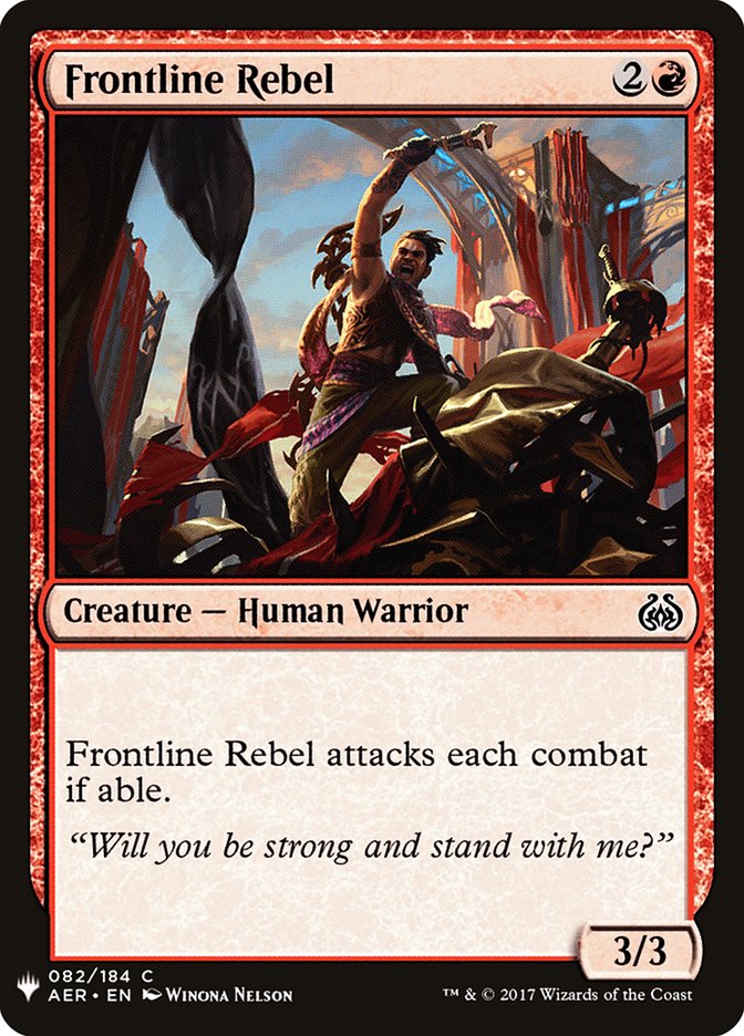 Frontline Rebel [Mystery Booster] | Webway Games