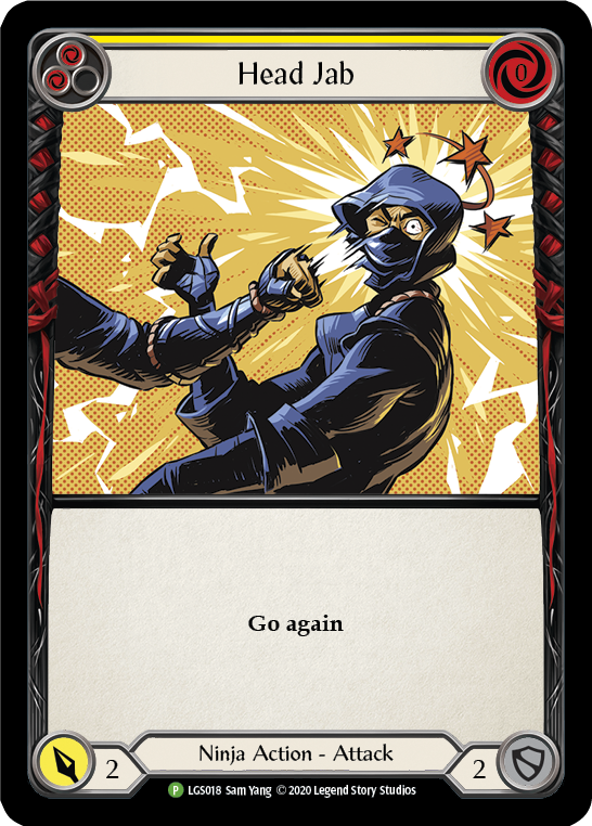 Head Jab (Yellow) [LGS018] (Promo)  Rainbow Foil | Webway Games
