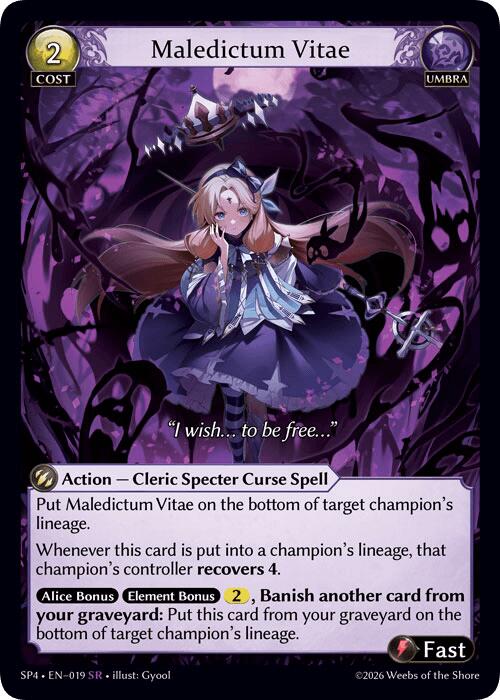 Maledictum Vitae (019) [Supporter Pack 4] | Webway Games