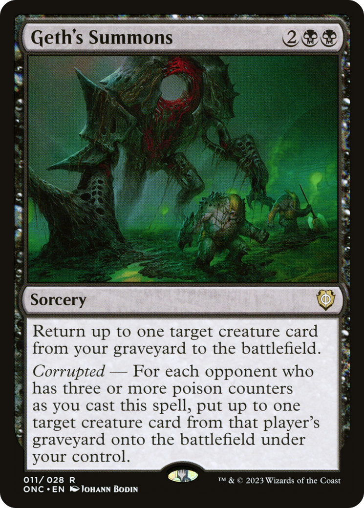Geth's Summons [Phyrexia: All Will Be One Commander] | Webway Games