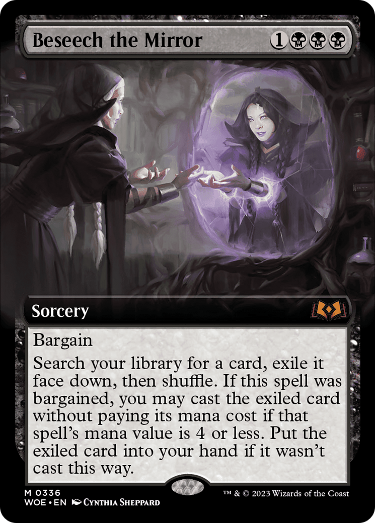 Beseech the Mirror (Extended Art) [Wilds of Eldraine] | Webway Games