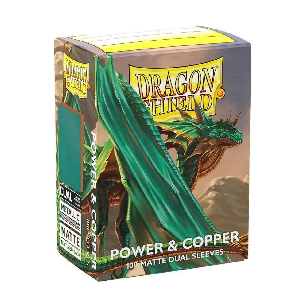 Power & Copper - Dual Dragon Shield Sleeves - Standard Size | Webway Games