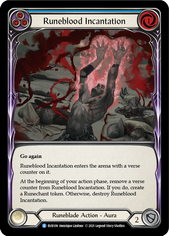 Runeblood Incantation (Blue) [EVR109] (Everfest)  1st Edition Normal | Webway Games