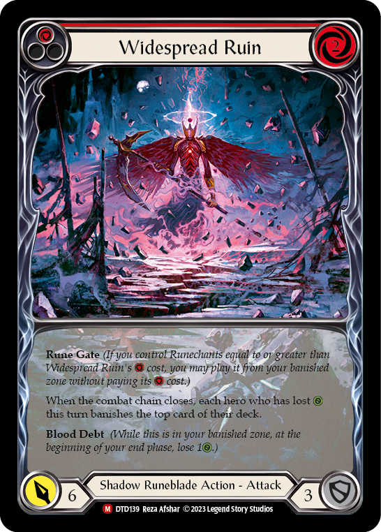 Widespread Ruin (Extended Art) [DTD139] (Dusk Till Dawn)  Rainbow Foil | Webway Games