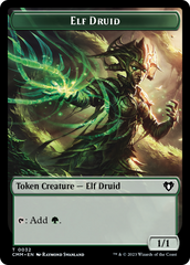 Servo // Elf Druid Double-Sided Token [Commander Masters Tokens] | Webway Games