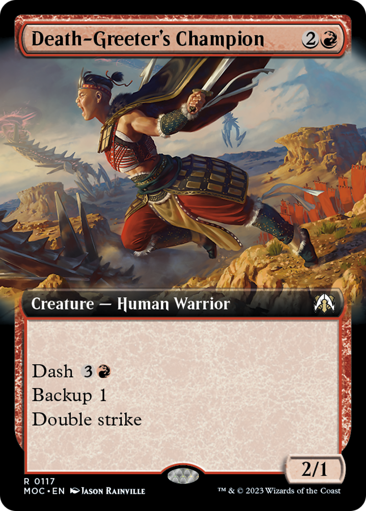 Death-Greeter's Champion (Extended Art) [March of the Machine Commander] | Webway Games