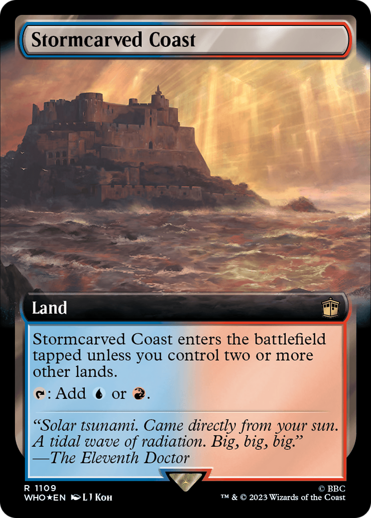 Stormcarved Coast (Extended Art) (Surge Foil) [Doctor Who] | Webway Games