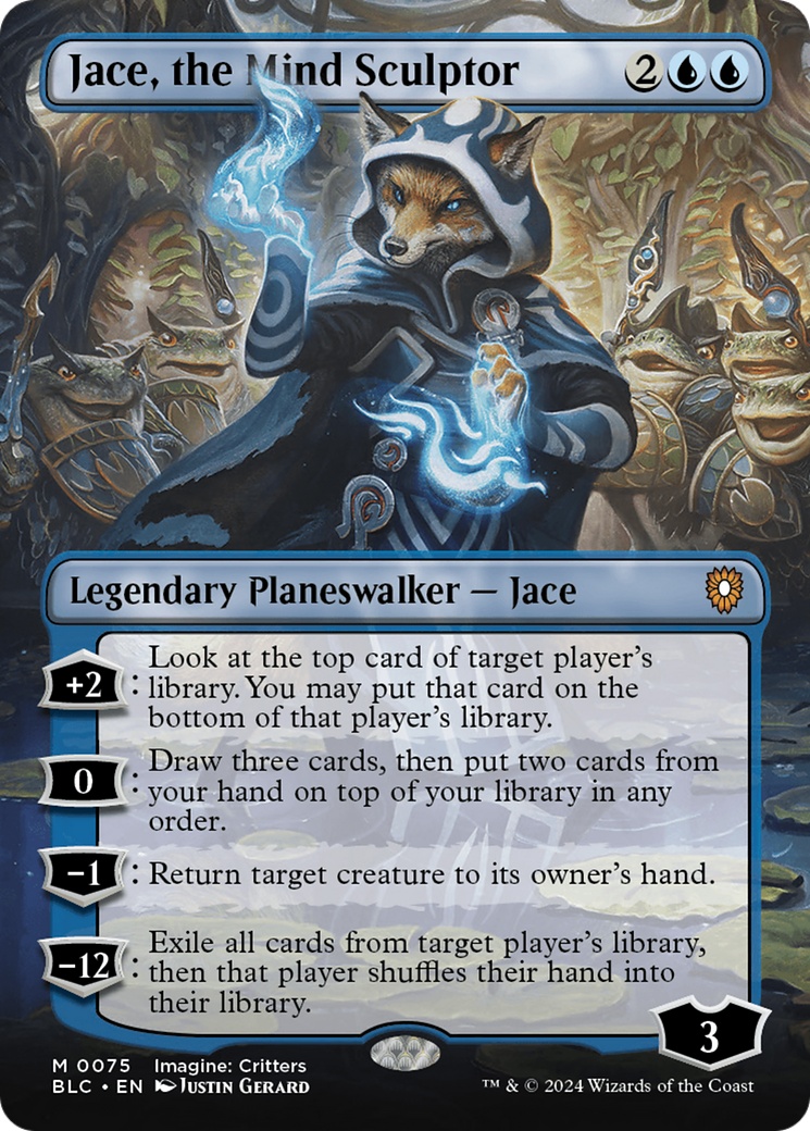 Jace, the Mind Sculptor (Borderless) [Bloomburrow Commander] | Webway Games