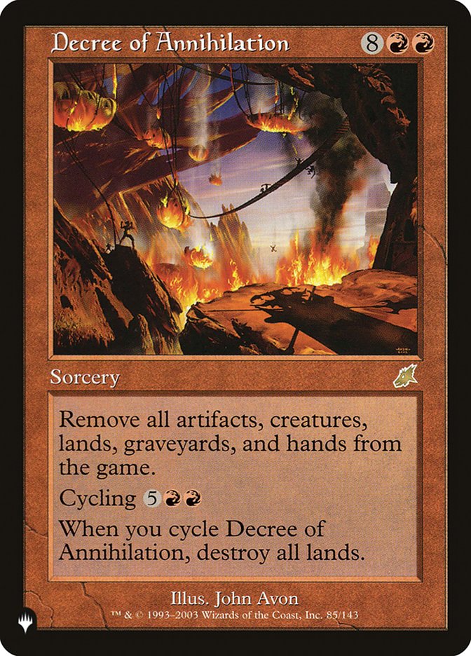 Decree of Annihilation [The List] | Webway Games