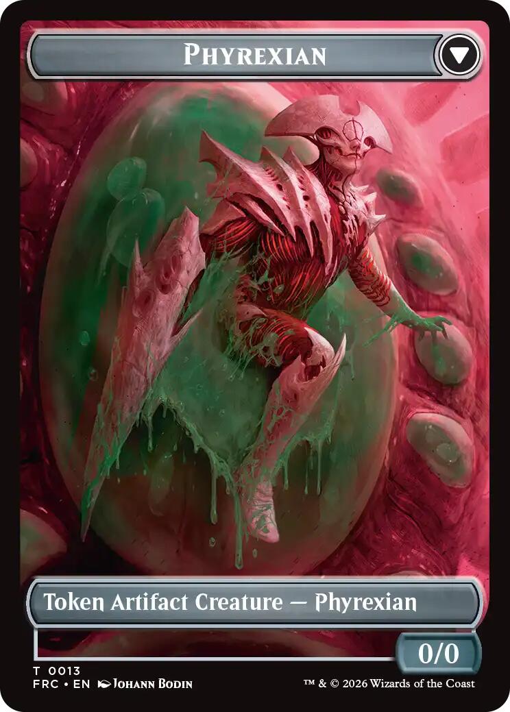 Phyrexian // Incubator Double-Sided Token [Reality Fracture Commander Tokens] | Webway Games