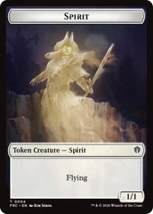 Spirit // Jace Double-Sided Token [Reality Fracture Commander Tokens] | Webway Games