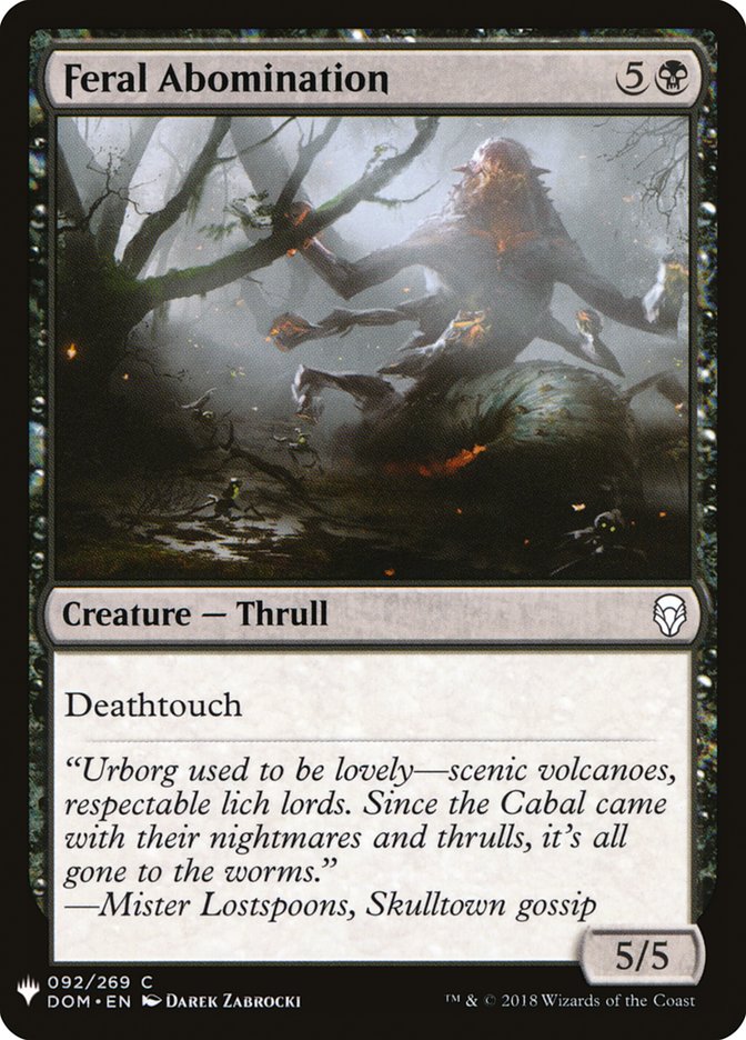 Feral Abomination [Mystery Booster] | Webway Games
