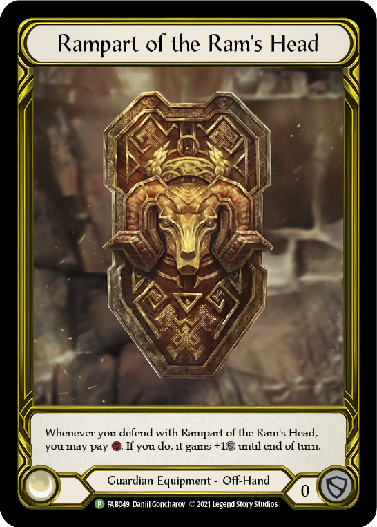 Rampart of the Ram's Head (Golden) [FAB049] (Promo)  Cold Foil | Webway Games
