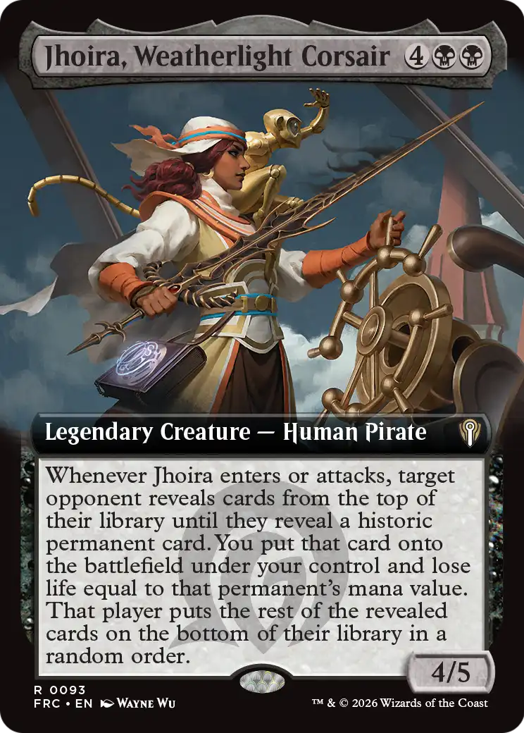 Jhoira, Weatherlight Corsair (Extended Art) [Reality Fracture Commander] | Webway Games