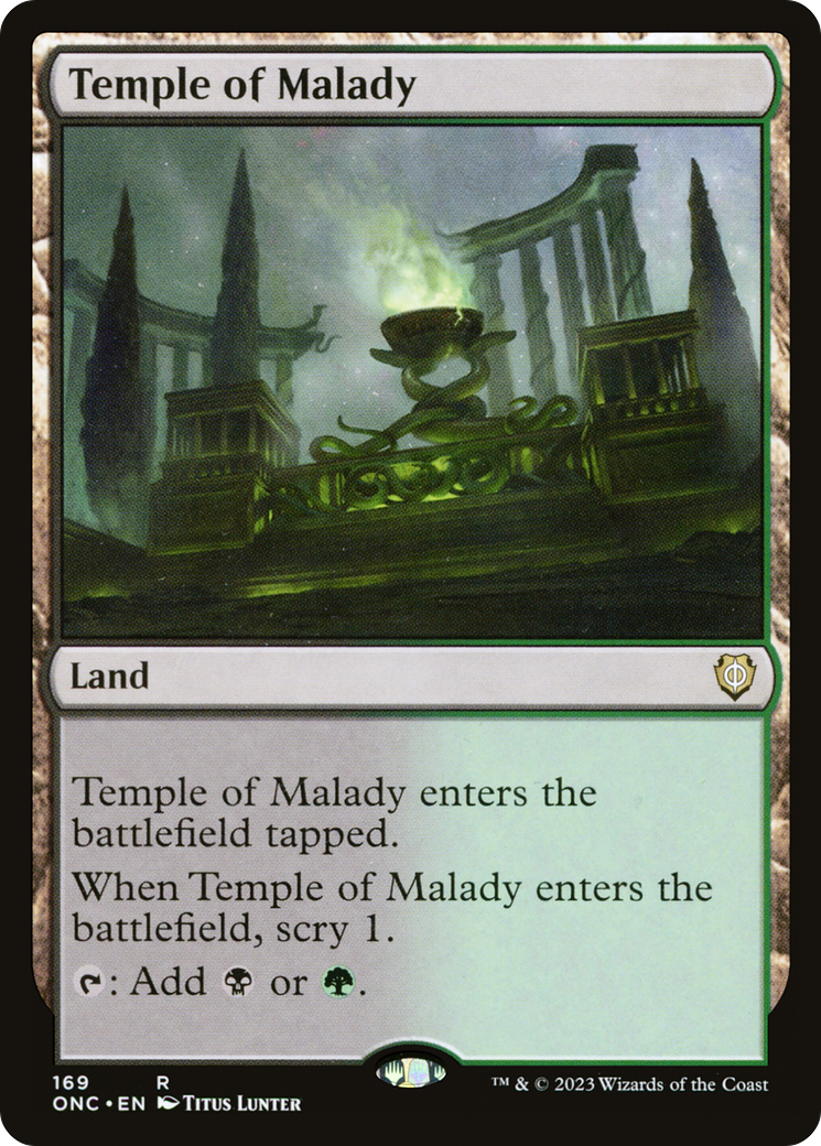 Temple of Malady [Phyrexia: All Will Be One Commander] | Webway Games