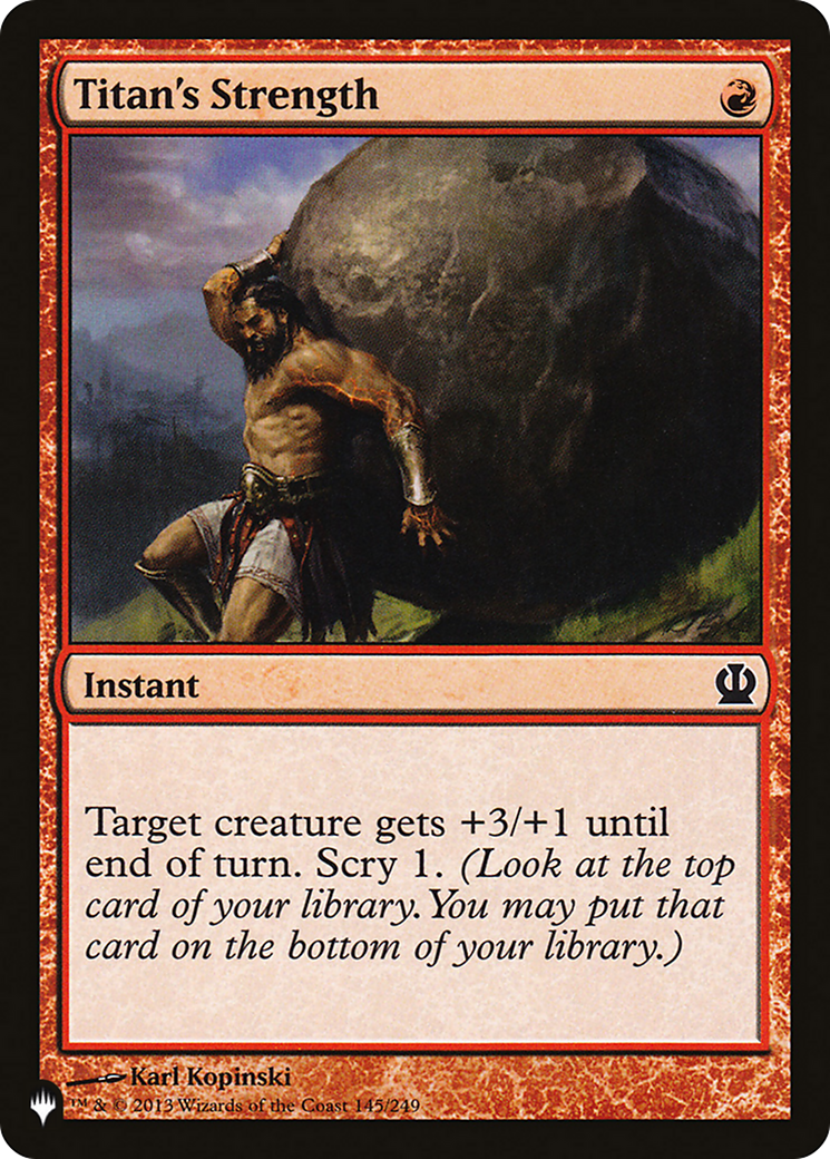 Titan's Strength [The List] | Webway Games