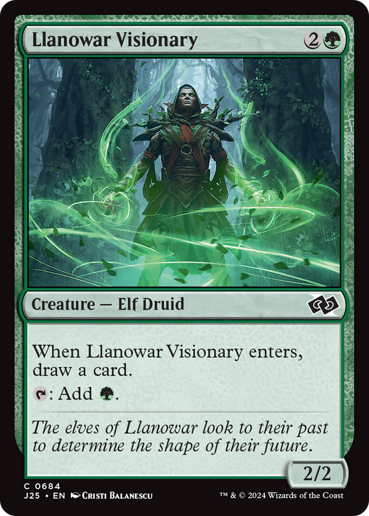 Llanowar Visionary [Foundations Jumpstart] | Webway Games