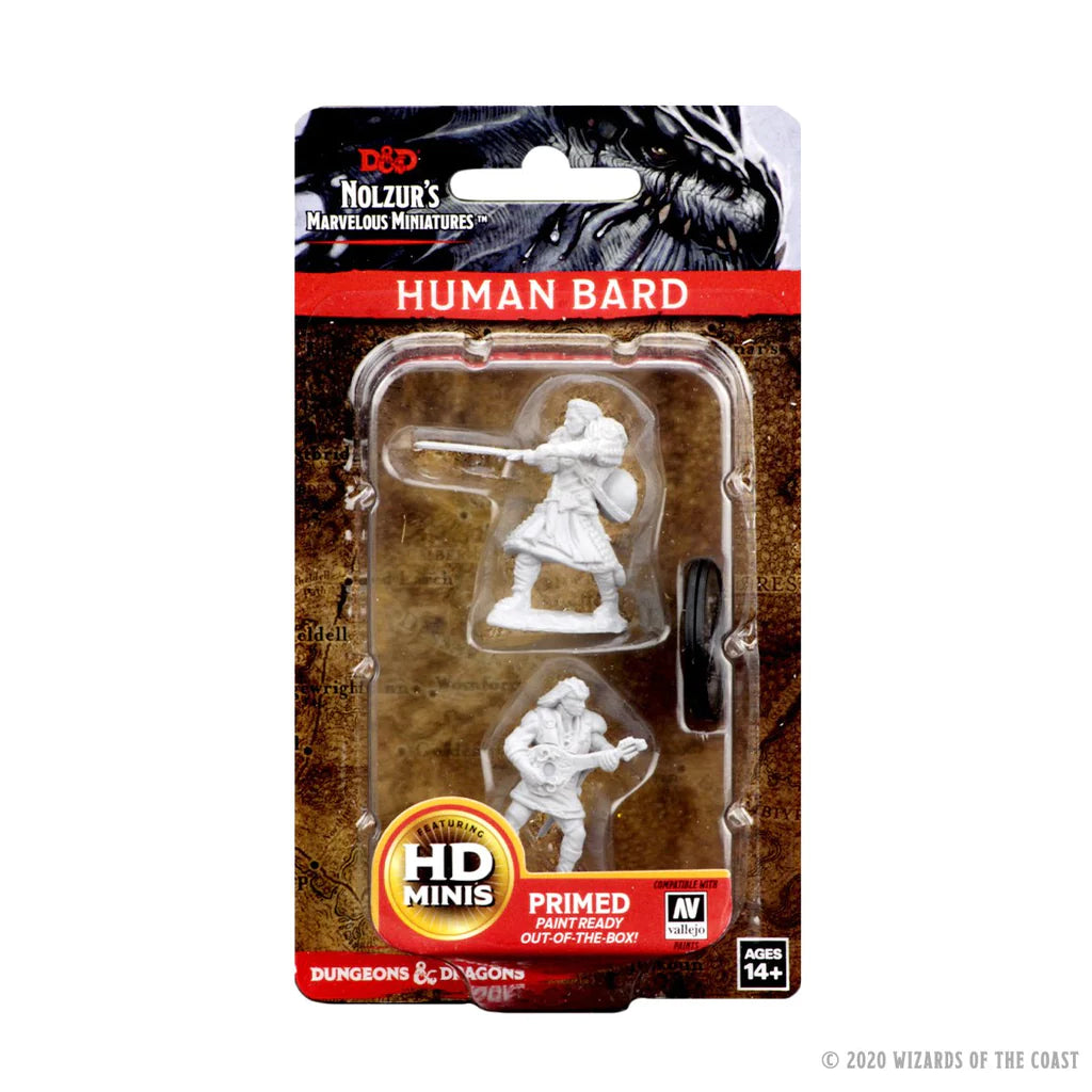 D&D NOLZUR'S MARVELOUS MINIATURES: HUMAN MALE BARD | Webway Games
